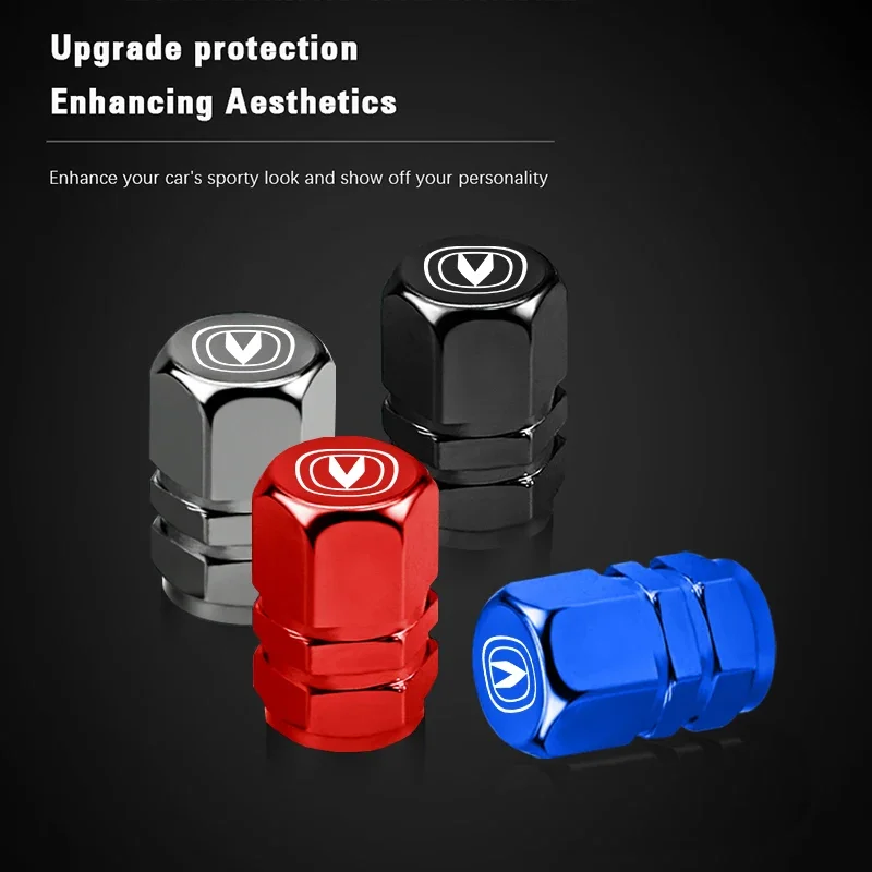 4Pcs Aluminum Alloy Car Tire Valve Covers Auto Accessories For Changan CS75 CS35 Plus CS15 CS95 RAETON CX70 CS55 EADO Alsvin