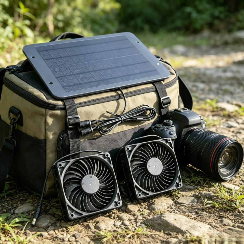 

Low Power Consumption Solar Dual Fan Air Vent System Waterproof Dust Resistant Exhaust Cooling Tool Perfect For Backyard Farm