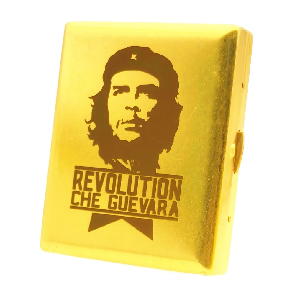 Che Guevara 20 Brass cigarette cases KUBOY Copper Cigarette Boxes Super Quality Smoking Gadget with Gift Boxes