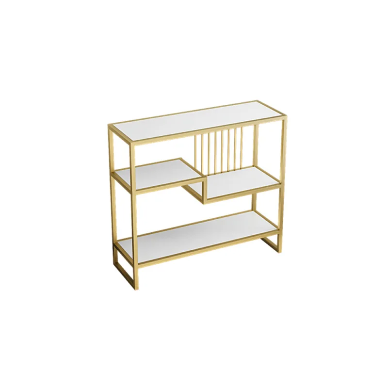 

Light luxury entrance table, living room shelf, wrought iron book shelf, bedroom locker