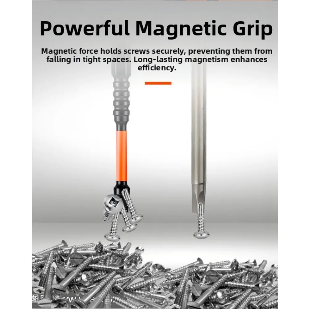 

For Impact Wrench 1 4 Hex Shank Torque Square Bit Set For Workshop Use As Shown 15-piece 50mm Hex Shank 1 4 6.35mm
