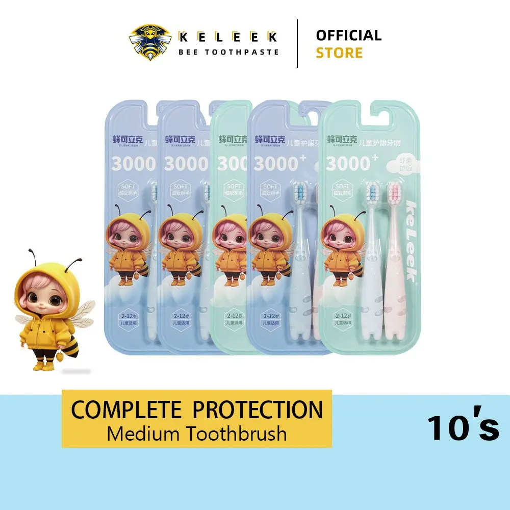 10pcs Children Toothbrush kid 3-12 old Cartoon Cute Ultra fine soft bristles Deeply clean Protect gums teeth keleek