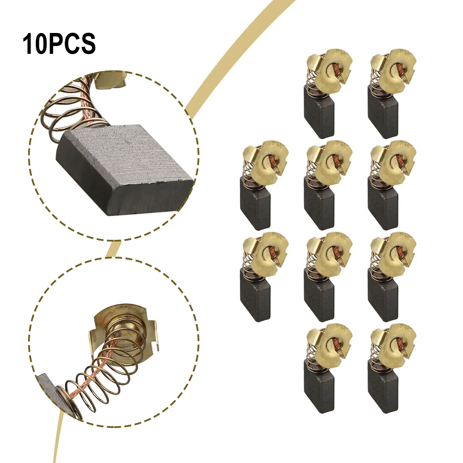 High Quality Carbon Brushes 7*18*16mm CB-204 CB202 191953-5 191957-7 CB203 Replacement Parts 0.28*0.71*0.63 Inches