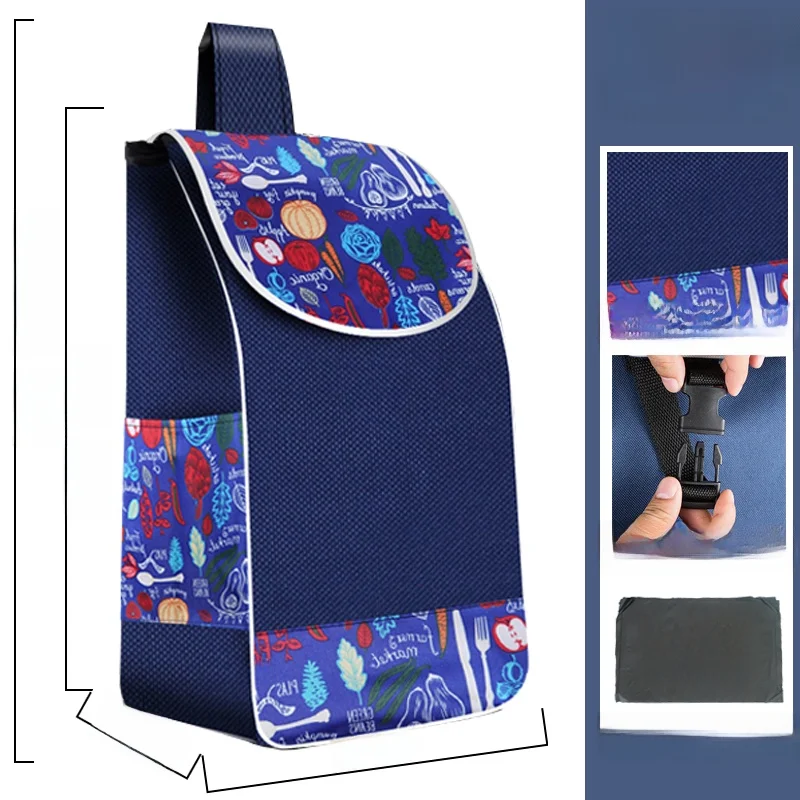 

Сумка-органайзер из ткани Оксфорд для тележки, портативная, для овощей, ручная, сменная, маленькая, для хранения моркови