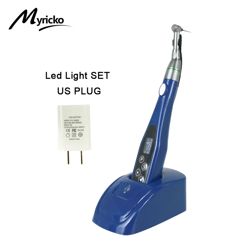 Dental Wireless Endo Motor mit LED Lampe 16:1 Standard Contra Winkel Handstück Endodontie Instrument Zahnarzt Lehrmodell