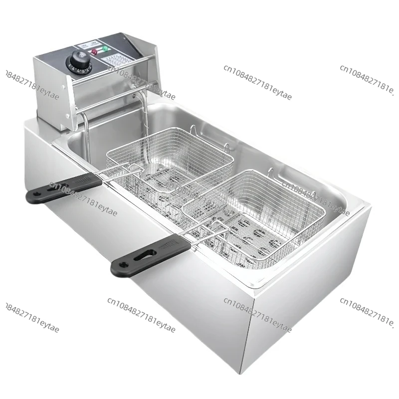 High-Capacity 220V Commercial Electric Heating Deep Fryer New 12L Chicken Fryer For Hotels Restaurants Kitchens Bread Fries