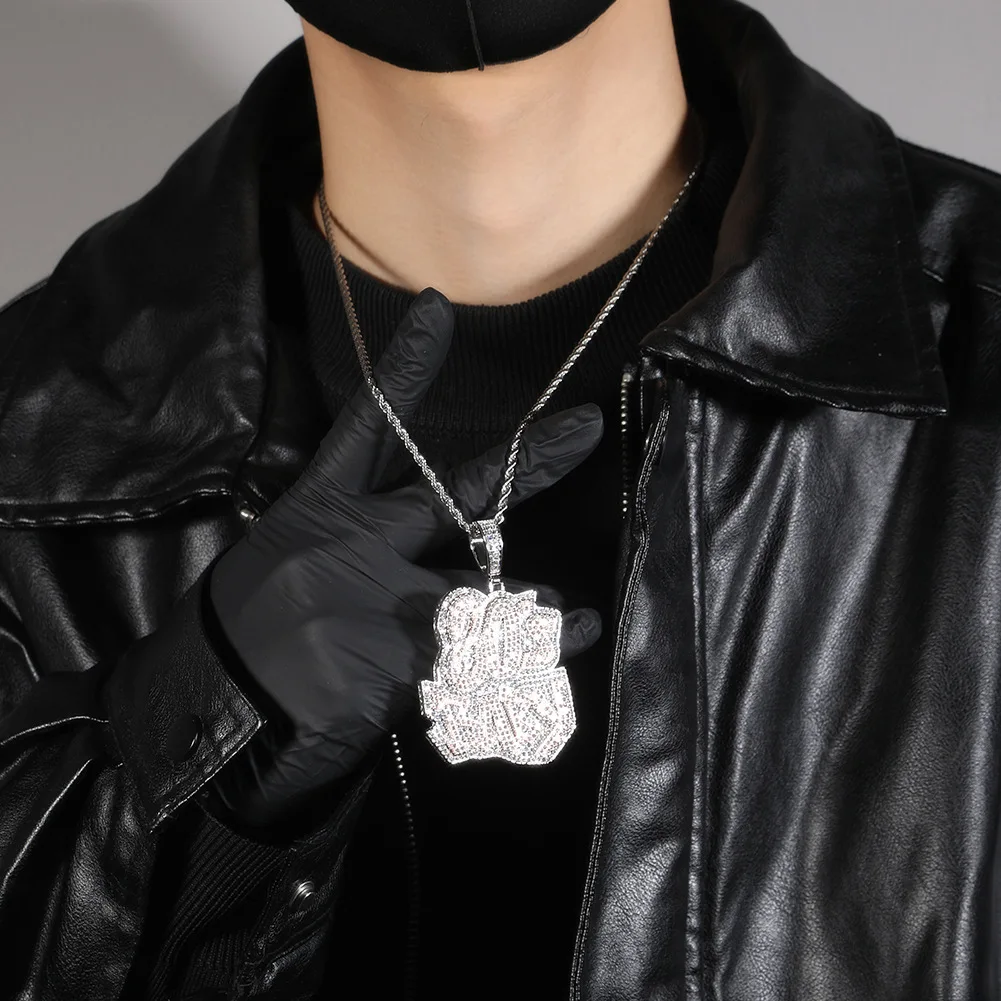 hip-hop-80's-letter-pendant-necklace-with-zircon-english-letter-men's-punk-fashion-trend-jewelry