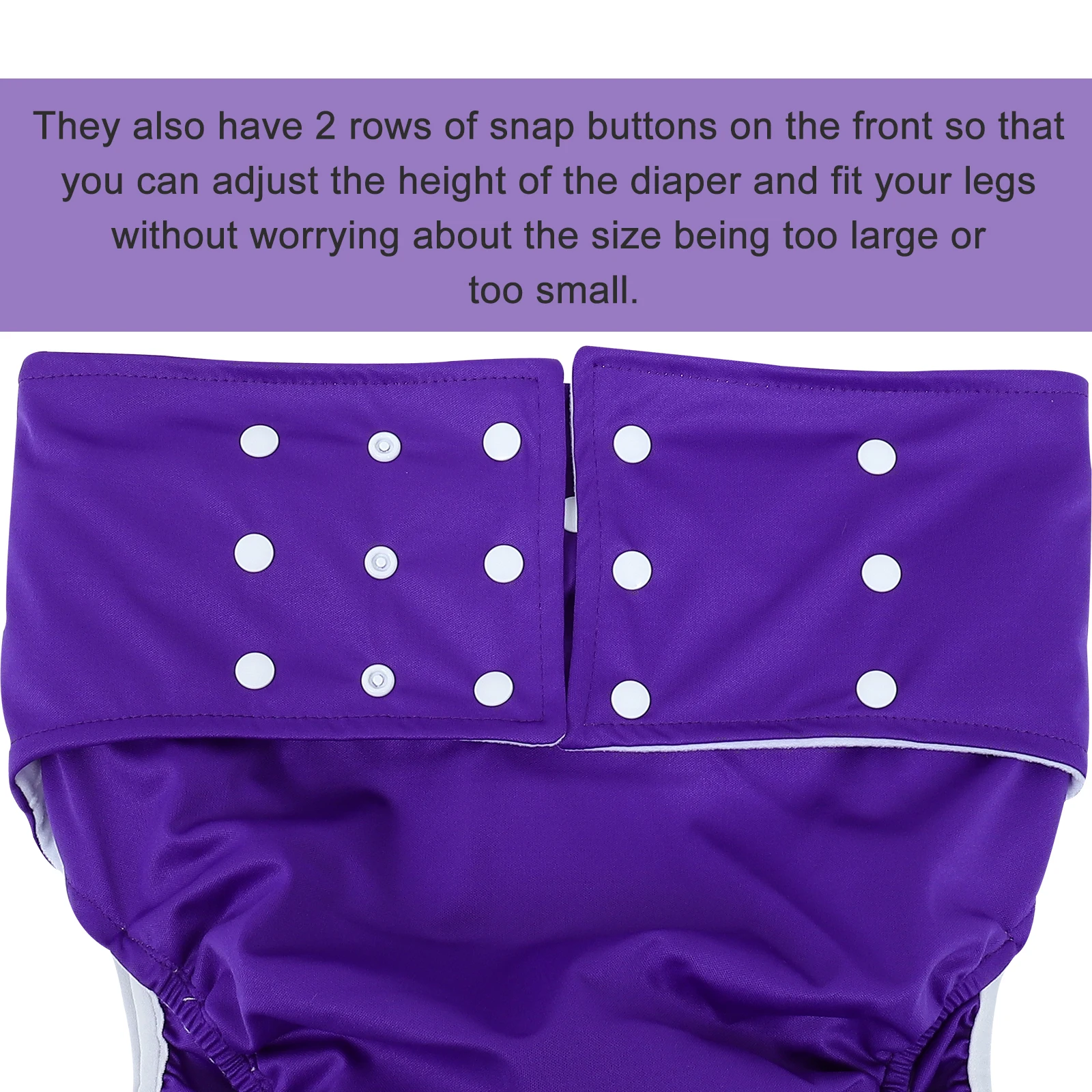 

1 шт., водонепроницаемые подгузники для взрослых, дышащие моющиеся гигиенические штаны, герметичные удобные многоразовые мягкие ткани для мужчин и женщин