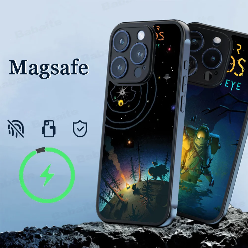 

Outer Wilds Game Phone Case Magesafe Magnetic Wireless Charge Case For iPhone 16 11 12 13 14 15 Pro Max Plus Mini