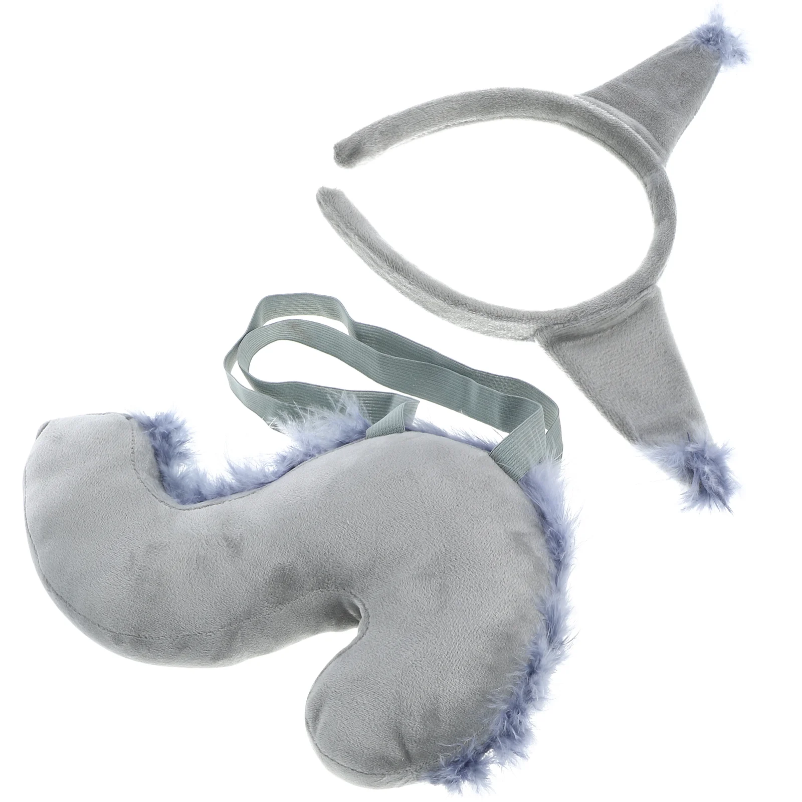 Costume da animale con orecchio a coda di scoiattolo per bambini Set di forniture per cosplay Accessorio decorativo Fascia per capelli in plastica