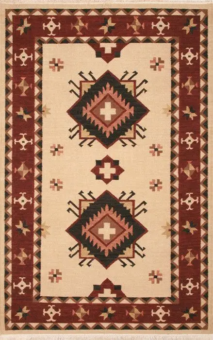 Living Room Rug Southwestern Navajo Aztec Arrow Printed Large Rectangular Carpet Non Slip for Coffee Table Sofa Floor Decor