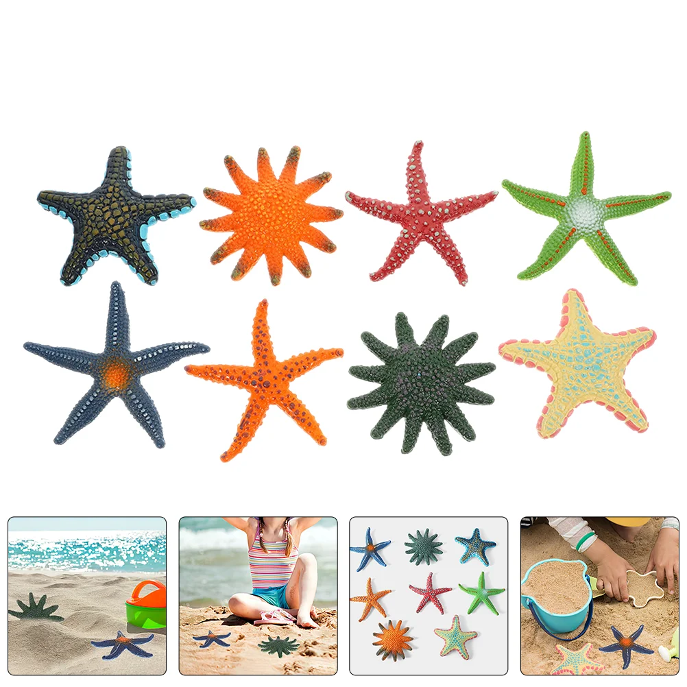 

8 Pcs Marine Animal Model Sea Decorations Ocean Animals Figures Simulation Star