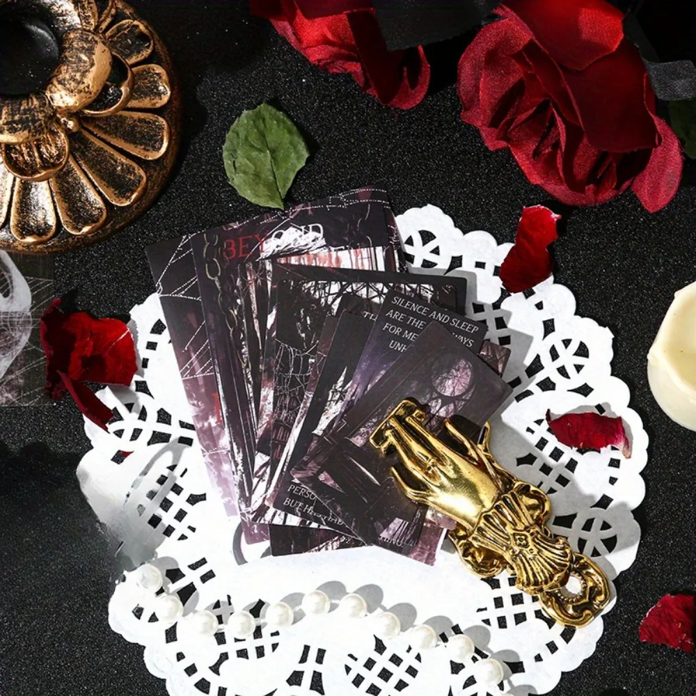 2 Pack 50 Sheets Gothic Sticker Set, Dark Aesthetic Decals for Journaling, Scrapbooking & DIY Crafts