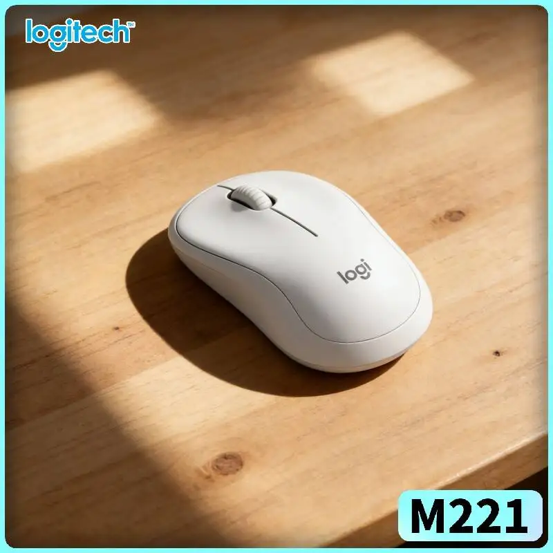 Logitech M221 Silent Wireless Mouse - 18-Month Battery, 1000 DPI, Soft Clicks, Slim Ergonomic Office Travel