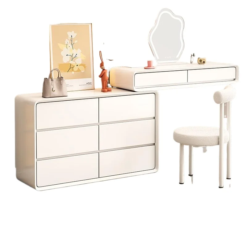 

Bedroom solid wood dressing table dresser chest integrated