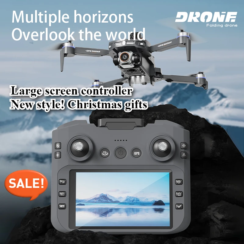 

GPS S28max screen control with 4.5-inch 2.4G optical flow, obstacle avoidance on all sides, brushless motor for aerial photograp