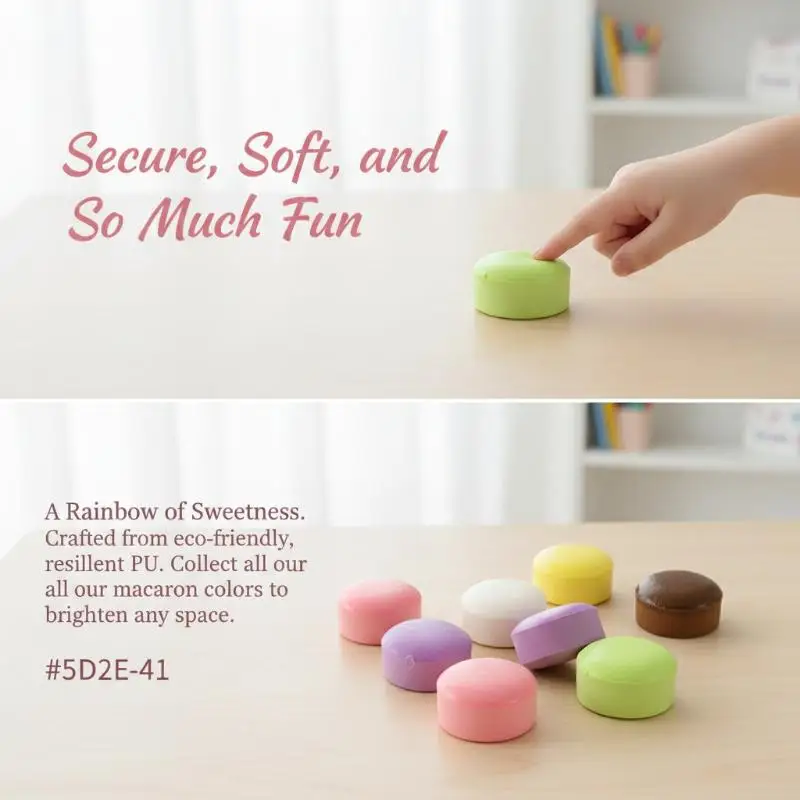 1Pcs Round Cake Toy Colorful Pudding Shaped Squeeze Stress Relief Toys Soft Slow Rising Fidget Toy For Kids Party Decor Gift