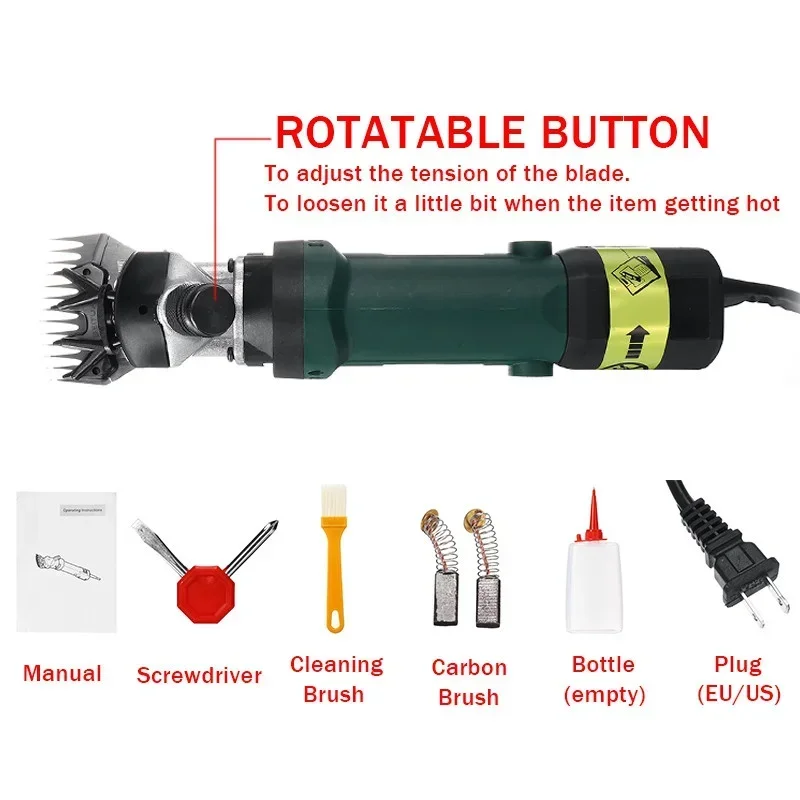 1500 واط 6 سرعة 13 الأسنان الكهربائية الأغنام مقص الشعر الحيوانات الأليفة القص عدة القص الصوف قطع الماعز الحيوانات الأليفة القص لوازم مزرعة قطع
