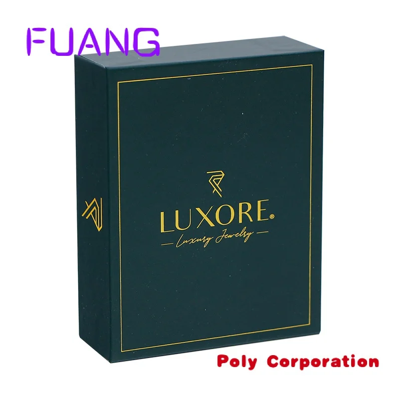 Custom  Custom print perfume box lid and base rigid boxes green cosmetic paper gift boxes with logo packagpacking box for small