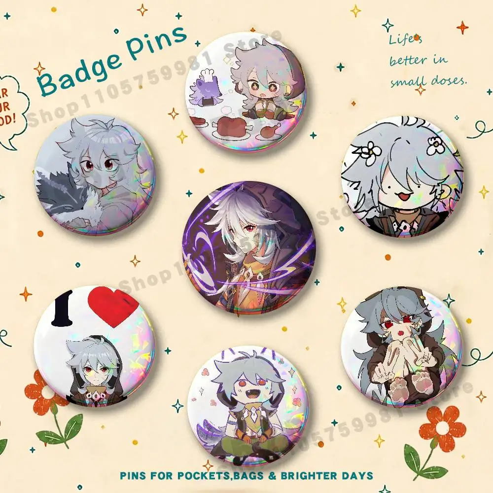 Game Figure Razor Cartoon Badges Pins Button Custom Anime Role Old-school Brooches Cartoon Collar Gifts