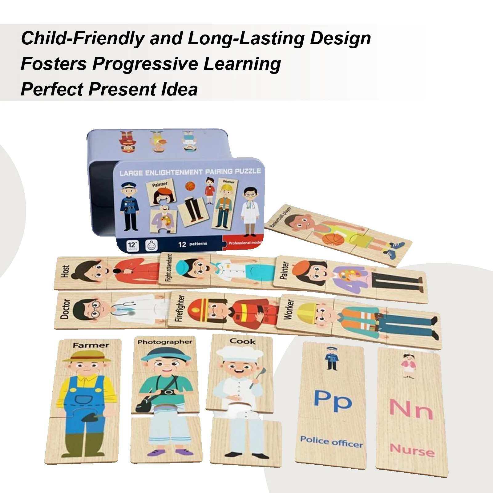 

Kid Puzzles Collectible Interactive STEM Educational Toy Wood Jigsaw Puzzles For Youth Teens Home Traveling Schools Kindergarten