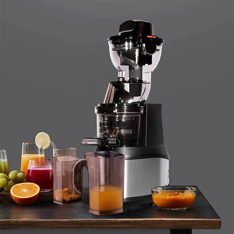 

Электрическая соковыжималка MOSEENER, автоматическая кухонная соковыжималка с лезвием из нержавеющей стали и медленной соковыжималкой с большим ртом