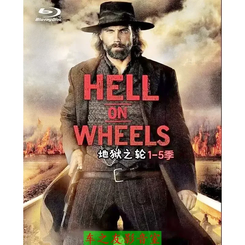 BD Blu-ray High Definition American Drama Wheel of Hell Seasons 1-5 Chinese and English Subtitles 10 Pieces DVD Disc Box