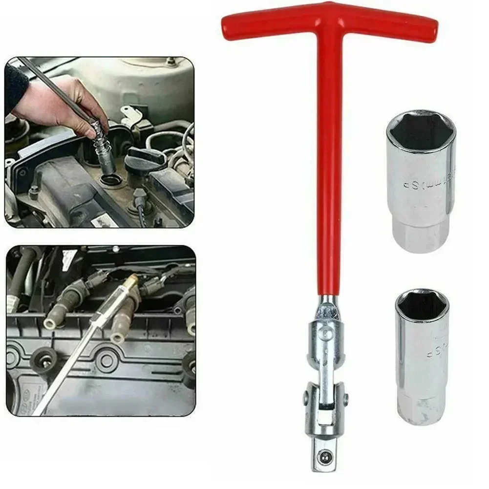 1 PCS Spark Plug Sleeve T-shape 16/ 21T Auto Motorcycle Spark Plug Removal Tools 3 Pcs Auto Repair Tool Set