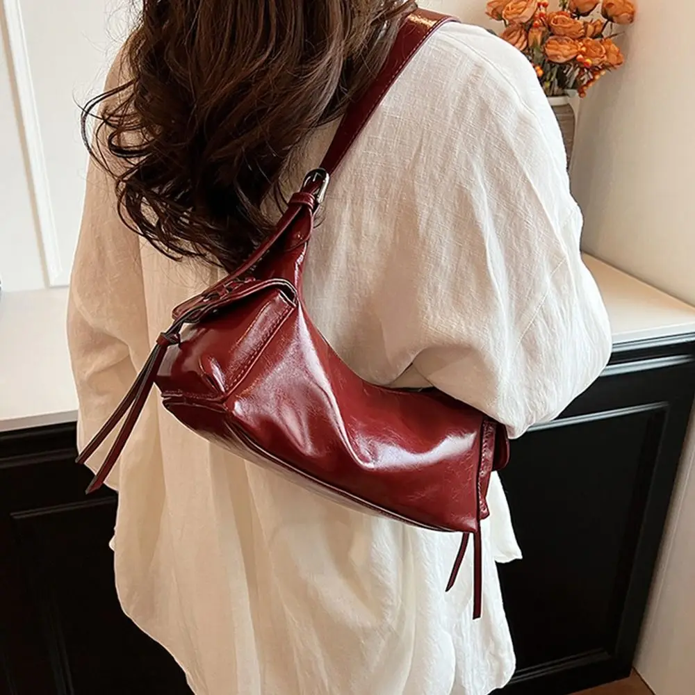 

Creative Gift Large Capacity Shoulder Bag PU Y2K Handbag Harajuku Silver Color Clutch Purse Shopping