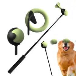 Dog Toys Throwing Pole Pet Throwing Stick Hand Throwing Ball Toys Pet Tennis Launcher Pole Outdoor Training Toys Pet Supplies