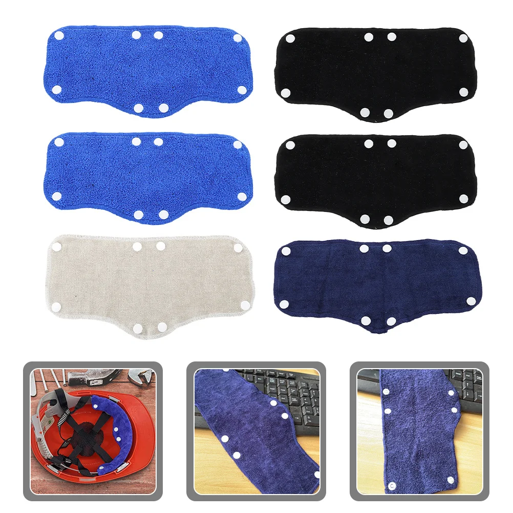 

6Pcs Anti-Sweat Band for Helmets Sweatproof Towel Cloth Headband High Absorbency Quick Dry for Summer Work Safety Gear Outdoor