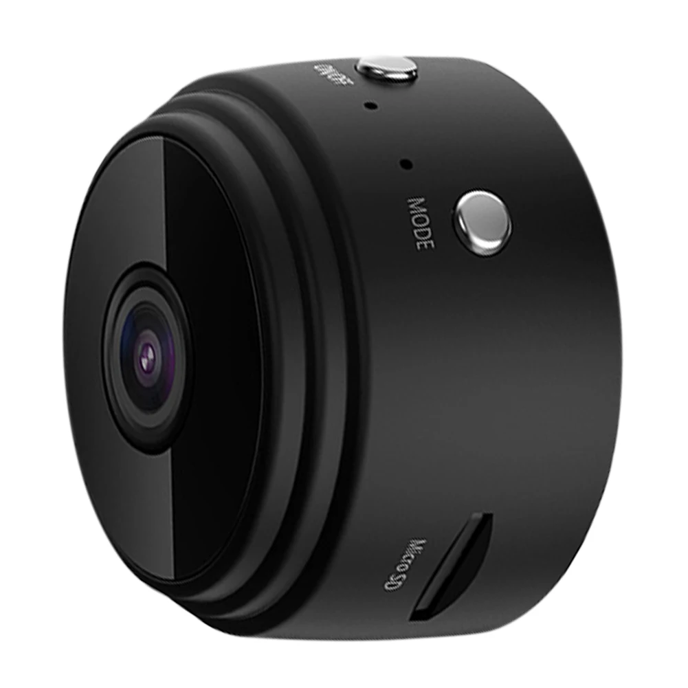 Smart Video Camera Night Vision Surveillance Camera USB Rechargeable Remote Viewing Strong Magnetic for Indoor Car Infants Pets