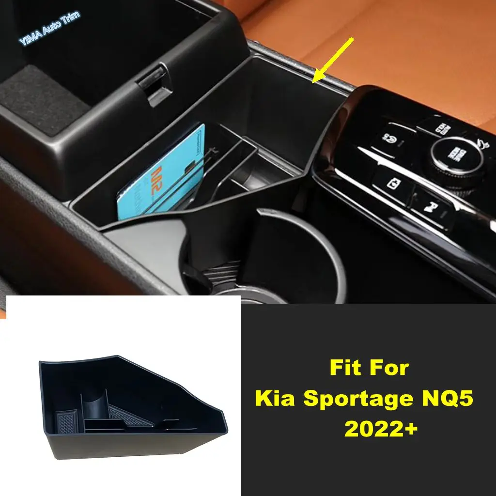 

Для Kia Sportage NQ5 2022 2023 2024, аксессуары, подлокотник, ящик для хранения, центральная консоль, отделение для перчаток, органайзер, пластик