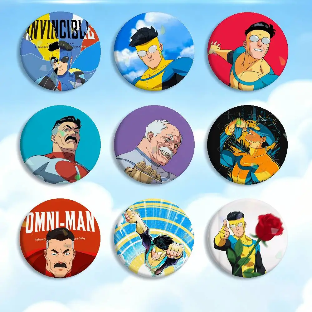 

COOL I-Invincible variants Badges Creative Tinplate Button PinsBrooch Badge Clothes Backpack