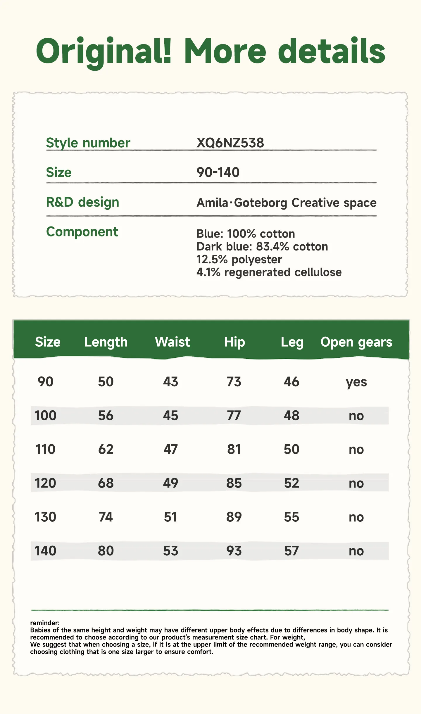Amila 2026 Herbst Neue Kinderjeans aus reiner Baumwolle, gewaschen, Vintage, weites Bein, modisch, lässig, bequem, weiche lange Hose für den täglichen Gebrauch. – Detail 5