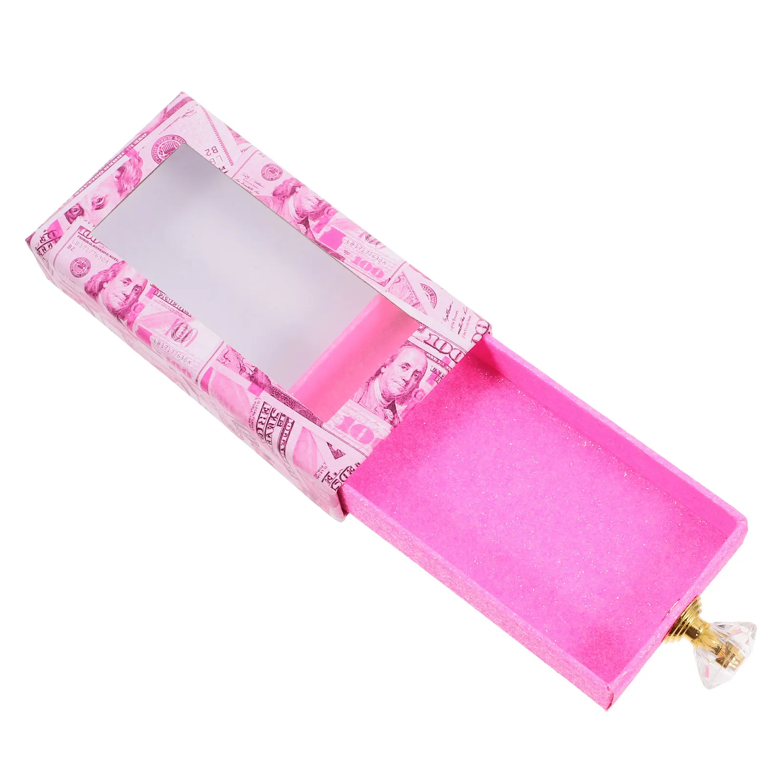 1Pcs Square Eyelash Packaging Box Cardboard Lash Storage Organizer False Eyelash Holder Drawer Lash Box Fake Lashes Holder