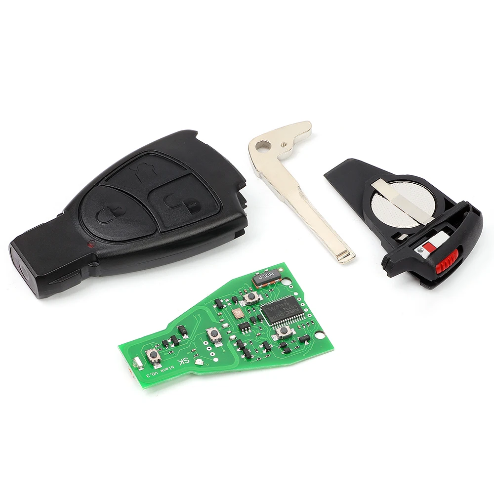 KEYECU FCCID: IYZ 3312 Smart Remote Key 433Mhz NEC 2 Button / 3 Button Fob for Mercedes Benz W169 W202 W203 W208 W210 W245