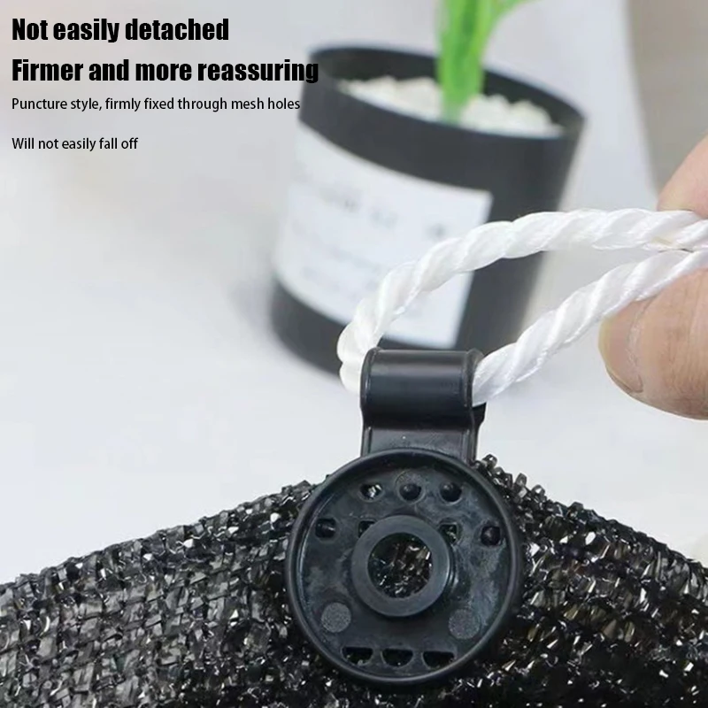 HMA73-10Pcs ผ้าคลิปผ้าผ้า CLAMP อุปกรณ์เสริม Grommets สําหรับสุทธิตาข่าย Sunblock ผ้า Garden Backyard เรือนกระจก