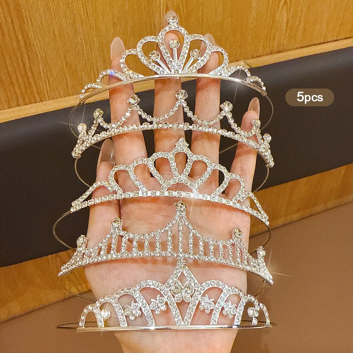 5 modieuze kroonhoofdbanden met lieve en stijlvolle haarclips, geschikt voor dagelijks gebruik als haaraccessoires