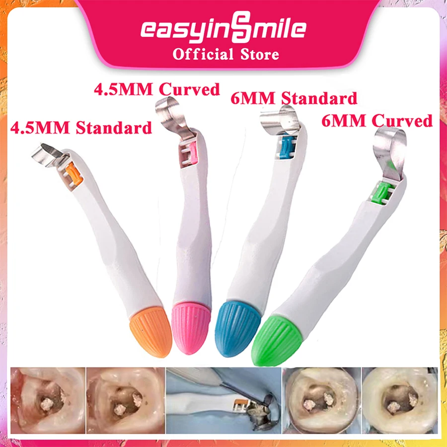 

10/50Pcs EASYINSMILE Dental Pro Matrix Bands Pre Formed Sectional Contoured Matrice Bands Curved&Standard Retainler bands