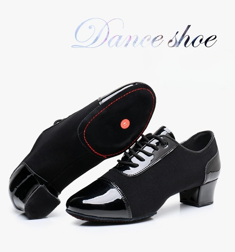 

Мужские и детские туфли для латинских танцев, сальсы, джаза, танго, черные, с комбинированным верхом, для бальных и социальных танцев, размеры 37-45