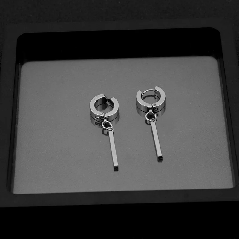 2023 Korean Wave New Felix Same Stainless Steel Earrings for Men\'s Punk Fashion Personalized Accessories Gift