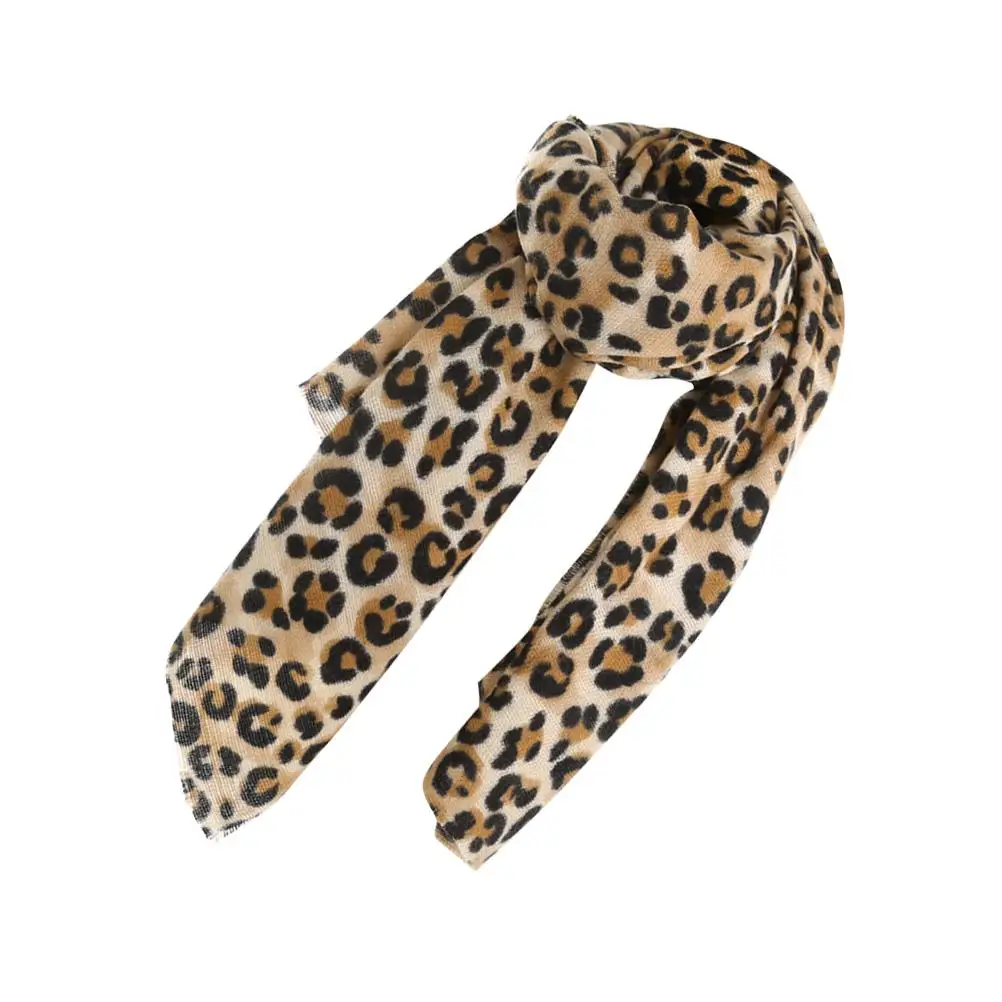 Warm Scarf Leopard Print Faux Wrap Shawl Soft Women Scarves Autumn Winter Blanket Oversized Premium Material Durable Style