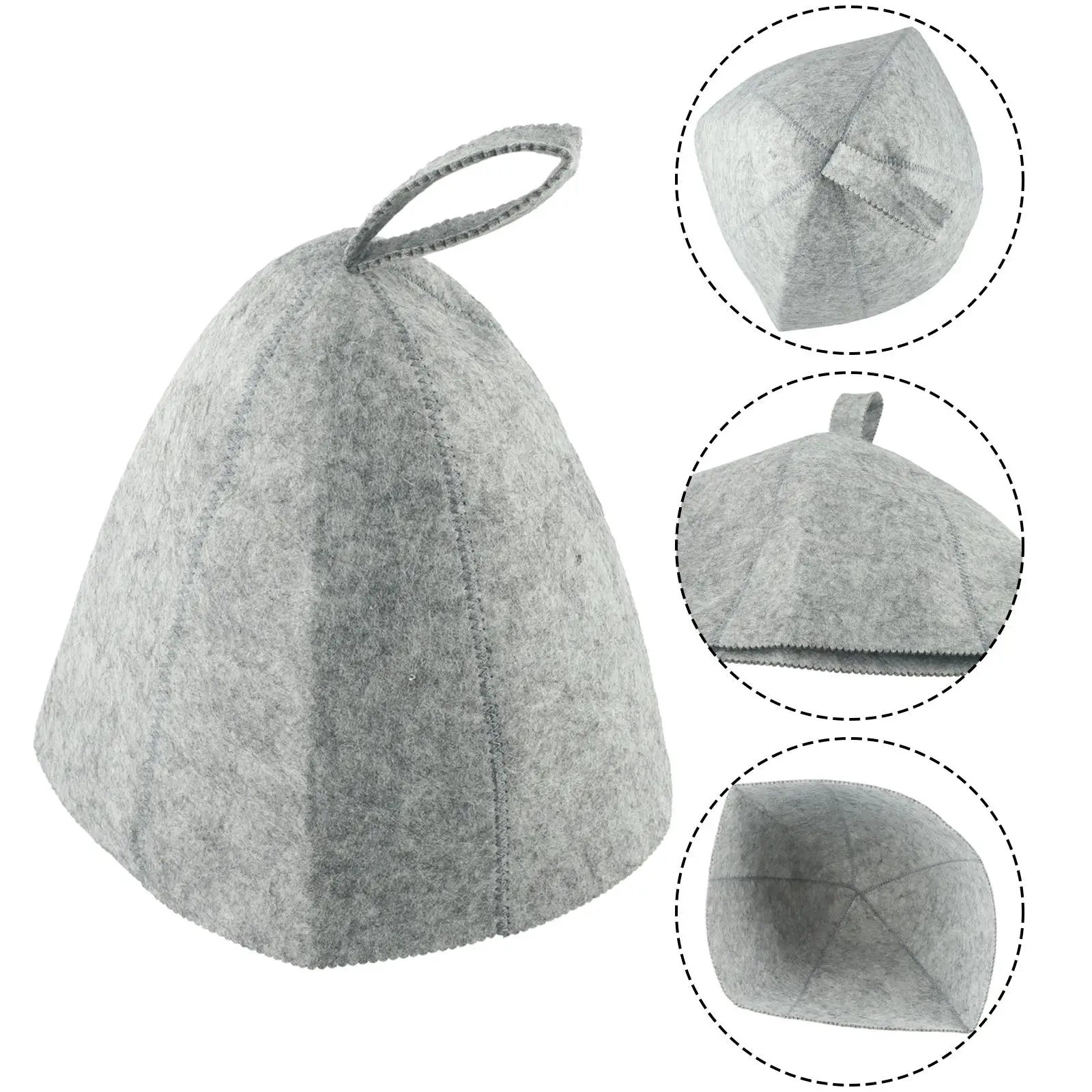 Thicken Cap Sauna Hat Wool Felt 1Pc 25x23 Cm / 10x9.2 Inch Avoid Heatstroke Heat Insulating Lightweight Skin-friendly New