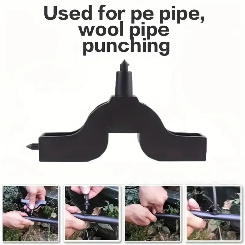 2 PCS Water Irrigation Fittings 3mm&4mm Hose Hole Punch Holes Puncher Micro Garden  Irrigation Dripper Installation Tool