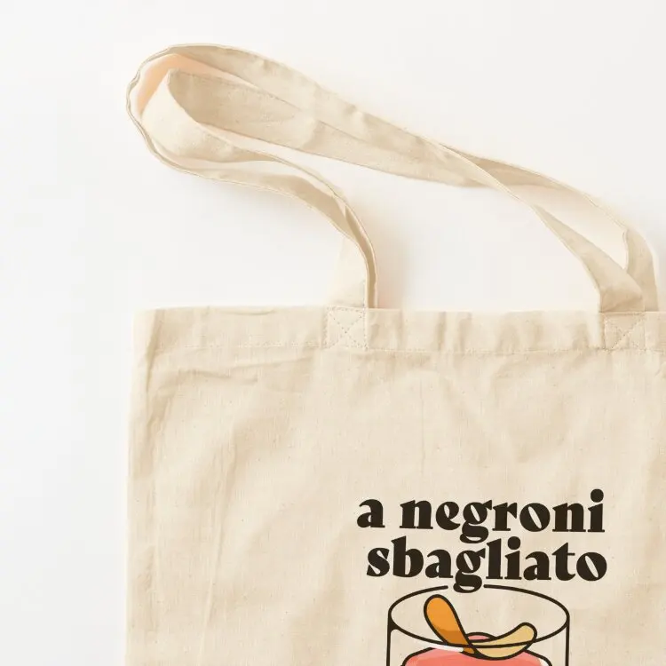 A negroni, sbagliato, with prosecco in it Tote Bag university shopper bag bags luxury women tote bag men