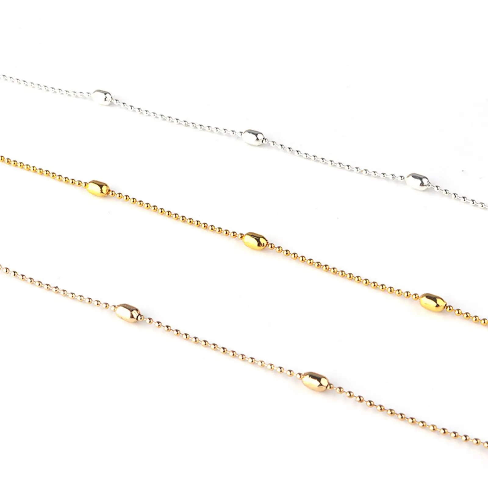 

Cable Chain Beaded Link DIY Necklace Bracelets Making Dress Findings Crafts