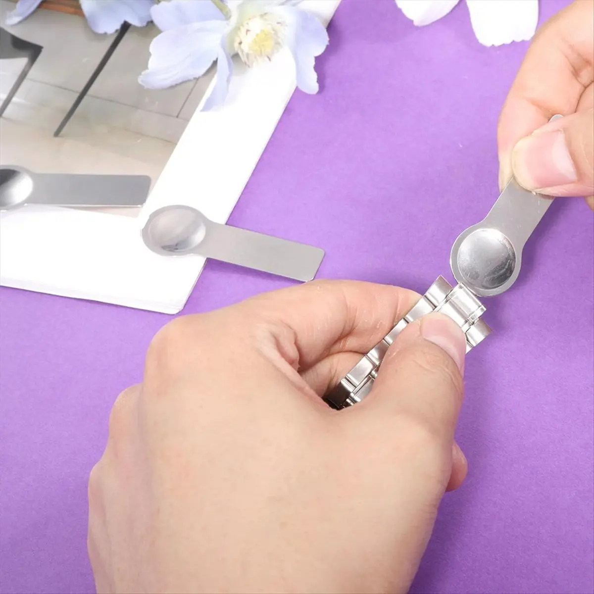 【~ NEW A60I】5 PCS Thumb Style Charms Opening Tools Metal Bracelet Helper Fitting Tool for Add and Remove Charm Bracelets