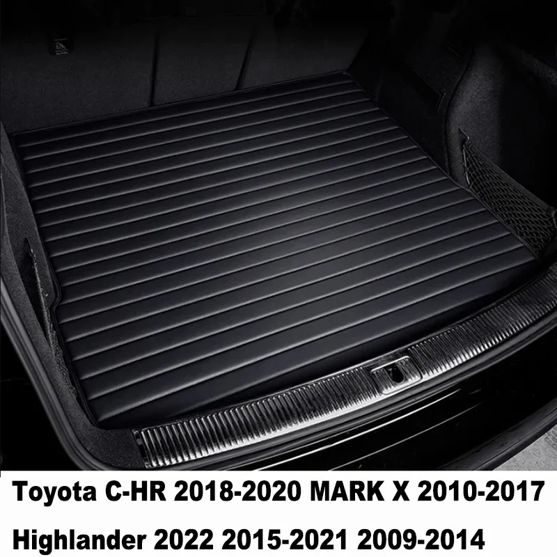 

Stripe Custom Style Car Trunk Mats for Toyota C-HR 2018-2020 MARK X 2010-2017 Highlander 2022 2015-2021 Car Accessories