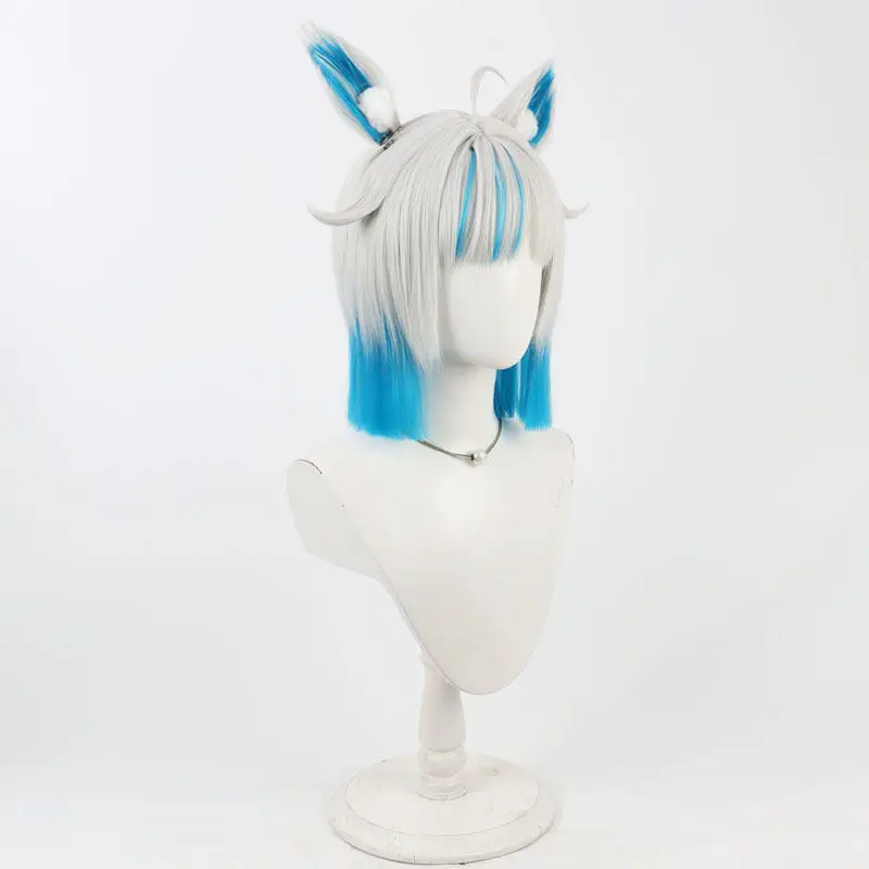Virtual YouTube Vtuber Hina Suzuki Cos Cosplay Wig Halloween Carnival Party Props Synthetic Hair Heat Resistant Fiber + Wig Cap